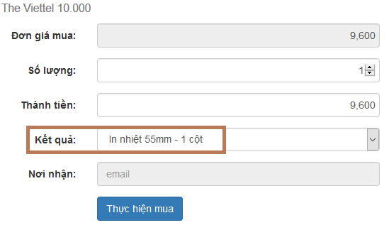 Chọn in nhiệt khi mua